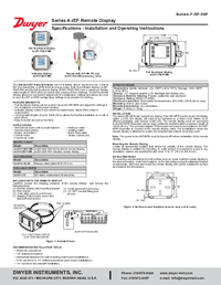 Thumbnail of document Manual - A-IEF Remote display for Series IEF/IEFB